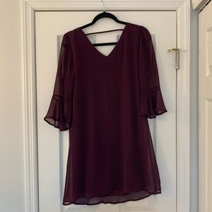 Purple cocktail dress